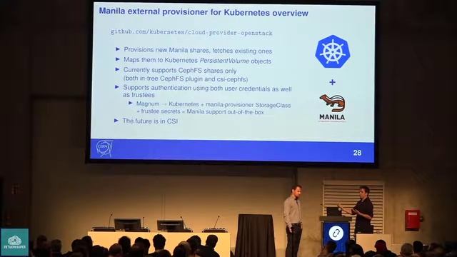 Dynamic Storage Provisioning of Manila CephFS Shares on Kubernetes смотреть онлайн