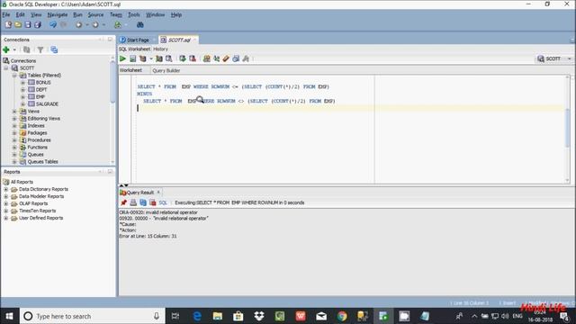 Display Middle Record in Oracle Explain in Hindi смотреть онлайн
