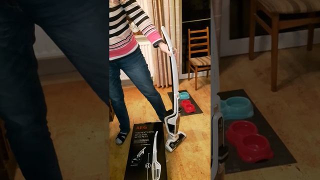 AEG cordless 2 in 1 vacuum cleaner CX7 Animal смотреть онлайн