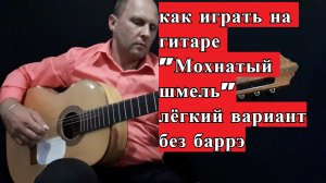 Мохнатый шмель. Без баррэ. Разбор на гитаре. Лёгкий вариант песни. Аккорды. #разбор #гитара #guitar