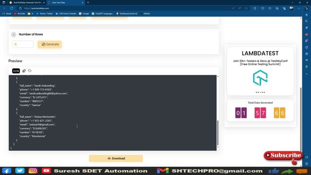 Test Data Generation in just 3 Steps with AutoTestData | Selectorshub | Mock or Fake Data in minute смотреть онлайн