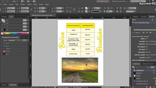 Como Identificar imagens em baixa resolução - Illustrator / Indesign / CorelDraw смотреть онлайн