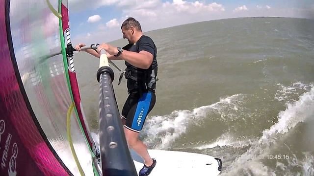 ВиндСерфинг - начало с Бондарем В Г - разбор дельтаполетов - затем серф смотреть онлайн