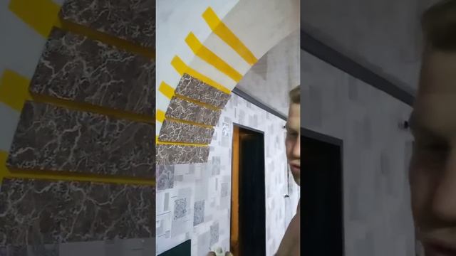 Мраморная плитка своими руками//отделка арки смотреть онлайн