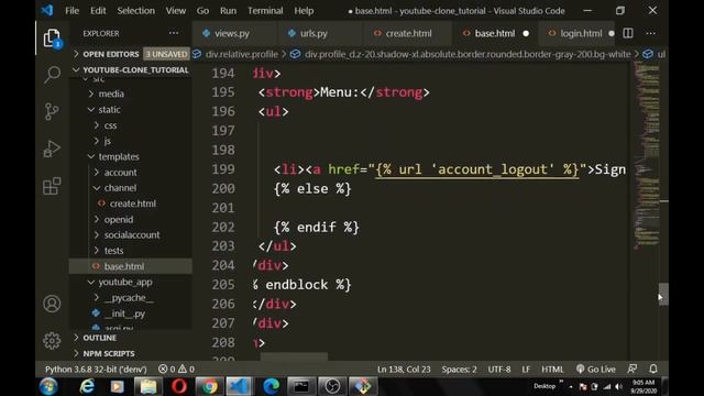 let's create a video management system like youtube with django #5 смотреть онлайн