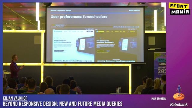 Frontmania 2022: Kilian Valkhof - Beyond Responsive Design: New and Future Media Queries смотреть онлайн