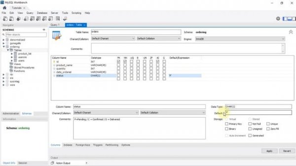 MySQL Workbench 8.0 CE | Create and Alter Table