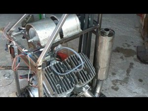 Винтомоторная установка  для аэросаней, аэролодки своими руками. (Часть 1).