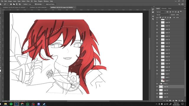 How to draw Himeko❤️|Honkai Star Rail - Full Tutorial смотреть онлайн