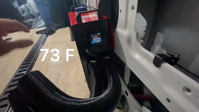 Chinese heater installation 2021 cargo van Ford transit 250. смотреть онлайн