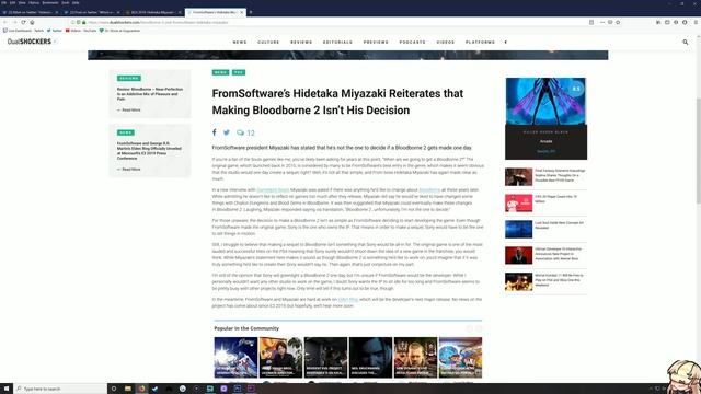 Miyazaki Mentions Bloodborne 2 & Is Demon's Souls Our 1st PS5 Game? смотреть онлайн
