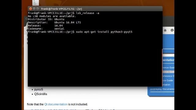 PyQt5 install ubuntu смотреть онлайн