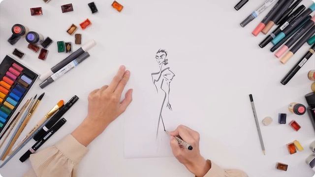 Урок "Обзор иллюстраций с показов и мероприятий художников" из курса «Fashion-скетчинг» (Skillbox) смотреть онлайн