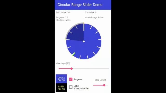 Circular Range Slider Demo смотреть онлайн