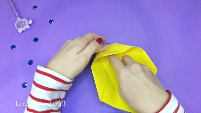 Как сделать оригами кнопку из бумаги без клея Легкие поделки из бумаги | Diy Origami Button NO GLUE