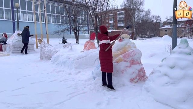 Новогоднее оформление школы смотреть онлайн
