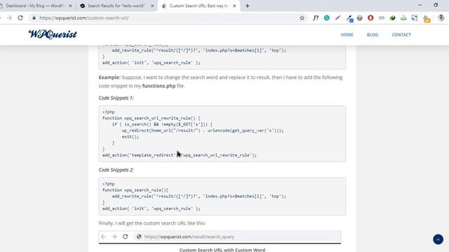 Custom Search URL in WordPress смотреть онлайн