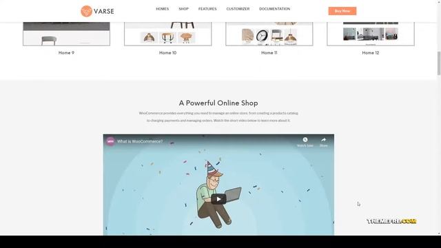 Varse - WooCommerce AJAX WordPress Theme cart shop Website Builder смотреть онлайн
