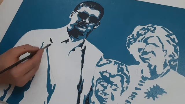 Портрет в стиле "Поп-арт". Нарисовал портрет/ Portrait in the style of "Pop Art" смотреть онлайн