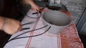 подвесное кашпо из ротанга