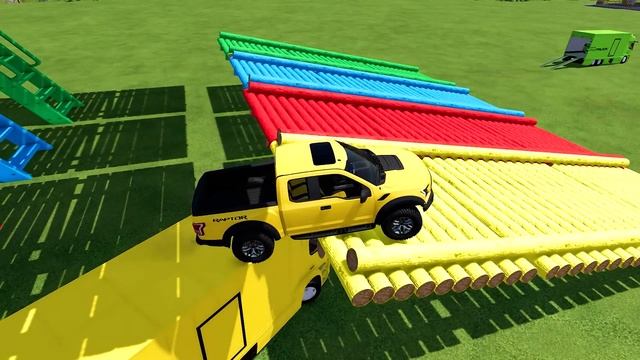 LOADING FORD ROPTOR PICKUP & DACIA POLICE CARS on MERCEDES ELECTRIC TRUCKS ! Farming Simulator 22 смотреть онлайн