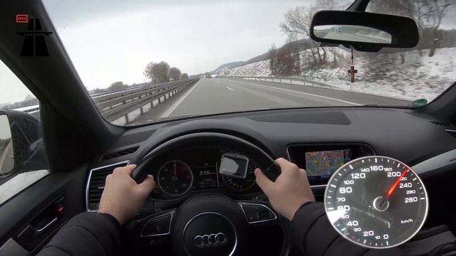 ?2015 AUDI Q5 3.0 TDI 0-100 & TOP SPEED ON GERMAN AUTOBAHN смотреть онлайн