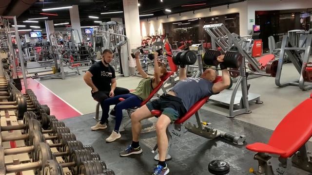 Ц3 Н7 Д3 Жим гантелей наклон 37*6@3 смотреть онлайн