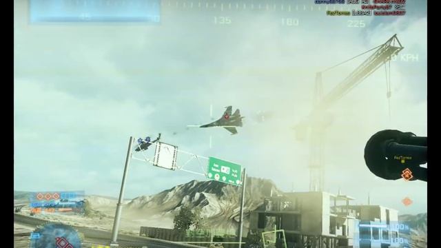 Battlefield 3:Jet and AA Gunner gameplay @Operation Firestorm Conquest смотреть онлайн