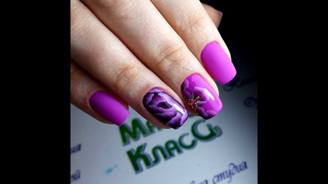 Невероятно красивый маникюр! Роспись на ногтях смотреть онлайн
