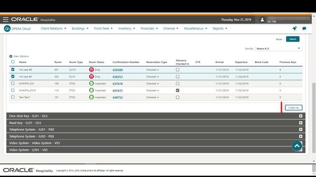 Hospitality Documentation–OPERA Cloud: Creating a Room Key смотреть онлайн