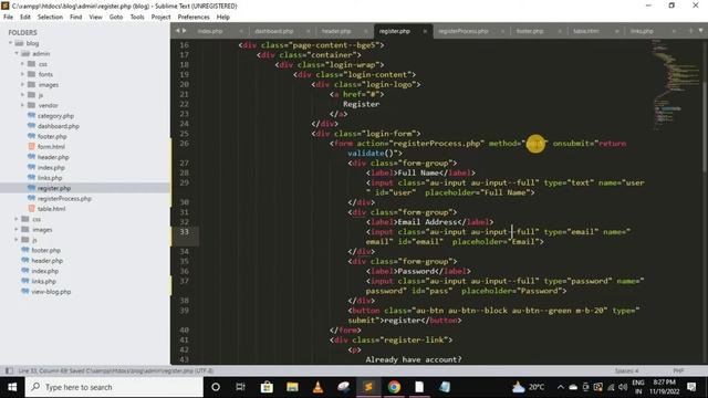 Php project | Blog website in php | User Registeration - 5 | CMS in php #project #php #phpproject смотреть онлайн