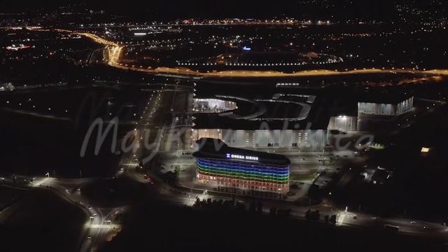 D-Log. Sochi, Russia. Hotel Omega Sirius. Sirius Science and Art Park. University. Night illuminati смотреть онлайн