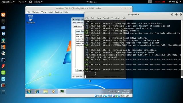Eternal Blue Exploit (MS017-10) || Windows 07 || Tamil || tamil prohacker смотреть онлайн