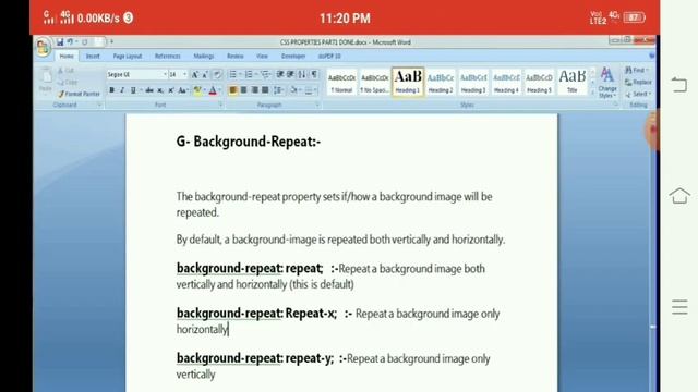 CSS Background-Repeat Property(Repeat, Repeat x/y, No-Repeat, Space, Round) Class 15 смотреть онлайн