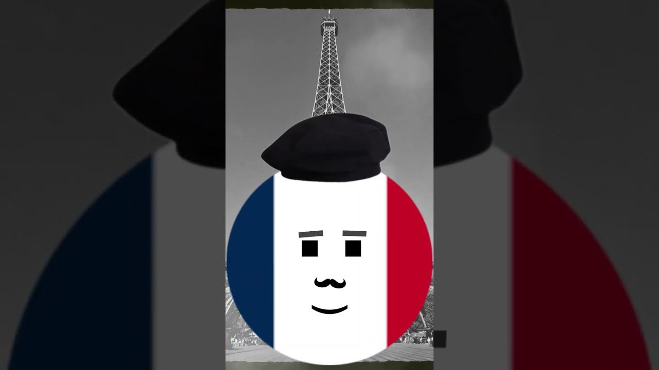 Я в Париже #countryballs смотреть онлайн