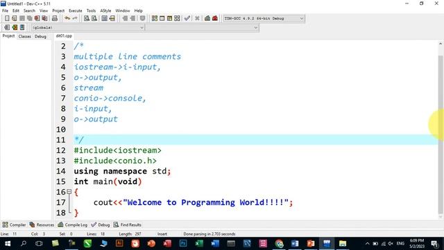 Lecture-01||Programming Fundamental in C/C++(DIT) смотреть онлайн