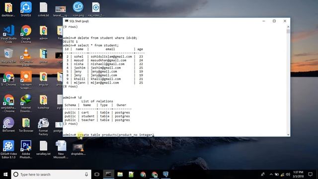 postgresql bangla tutorial 13 (primary and foreign) смотреть онлайн