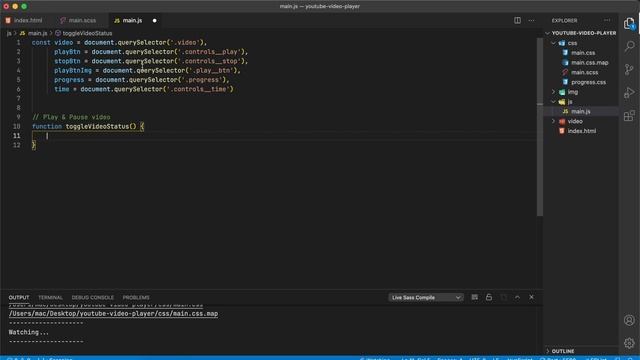 Делаем видеоплеер на HTML / CSS(SCSS) / JavaScript #js #javascript #ityoutubersru смотреть онлайн