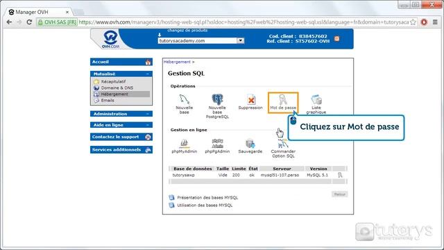 Comment récupérer le mot de passe de sa base MySQL avec OVH смотреть онлайн