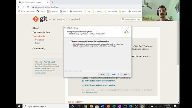 Python Environment Setup - Windows 10 - Installing Git смотреть онлайн