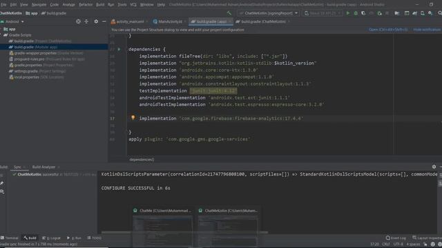 Connect Firebase with Kotlin project (Chat App Part 1) смотреть онлайн
