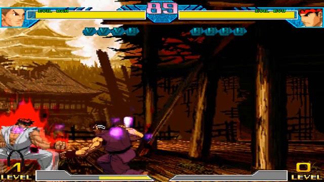 DARK HADOU! Evil Dan vs Evil Ryu. Street Fighter MUGEN Multiverse смотреть онлайн