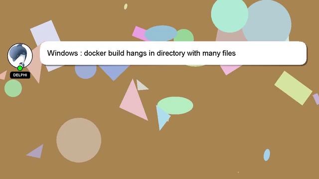 Windows : docker build hangs in directory with many files смотреть онлайн