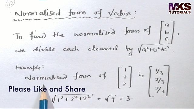42. Normalised form of a Vector | Eigen Vectors | Complete Concept смотреть онлайн