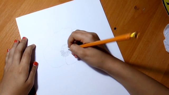 Как нарисовать цветок Мак карандашом часть 1 "Школа Рисования - School Drawing" смотреть онлайн