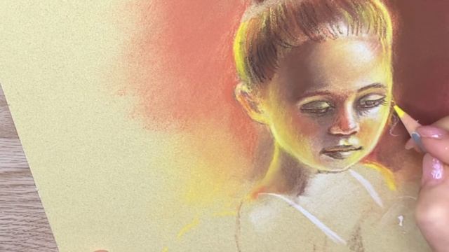 Балеринка - работа пастелью. Художник Татьяна Устьянцева. смотреть онлайн