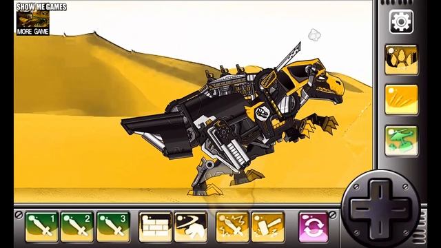 Dino Robot Constructing Corps - Black & Yellow - Apatosaurus/Euoplocephalus/Megalosaurus/Stegosauru смотреть онлайн