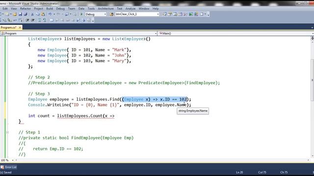 Part 99 Lambda expression in c# смотреть онлайн