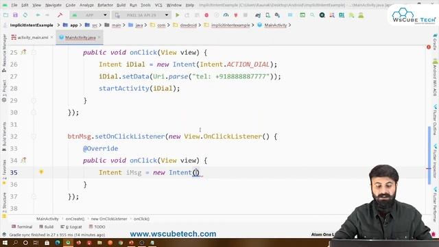 Implicit Intent Passing in Android Studio | Android Intent Passing Explained with Practical смотреть онлайн