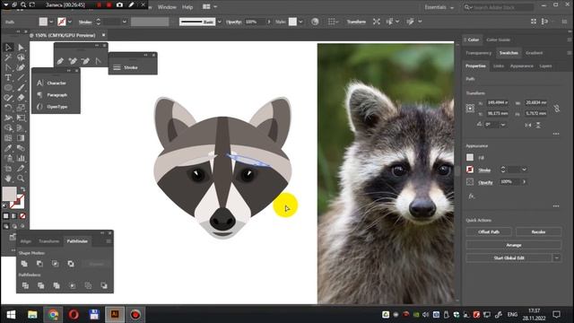 Геометрическая иллюстрация. Рисуем без графического планшета #adobeillustrator #vectorart #titorial